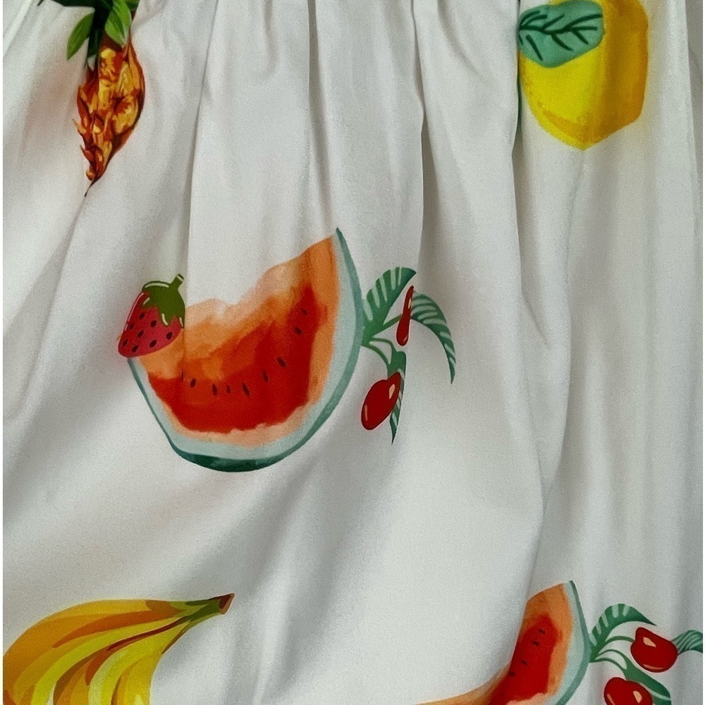 Casual Tropical Print Off The Shoulder Summer Dress - Picture 9 of 10